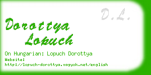 dorottya lopuch business card